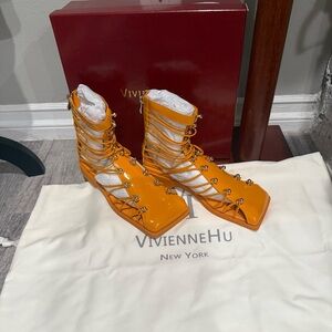 VIVIENNE HU New York Studded‎ Leather Ankle Boots